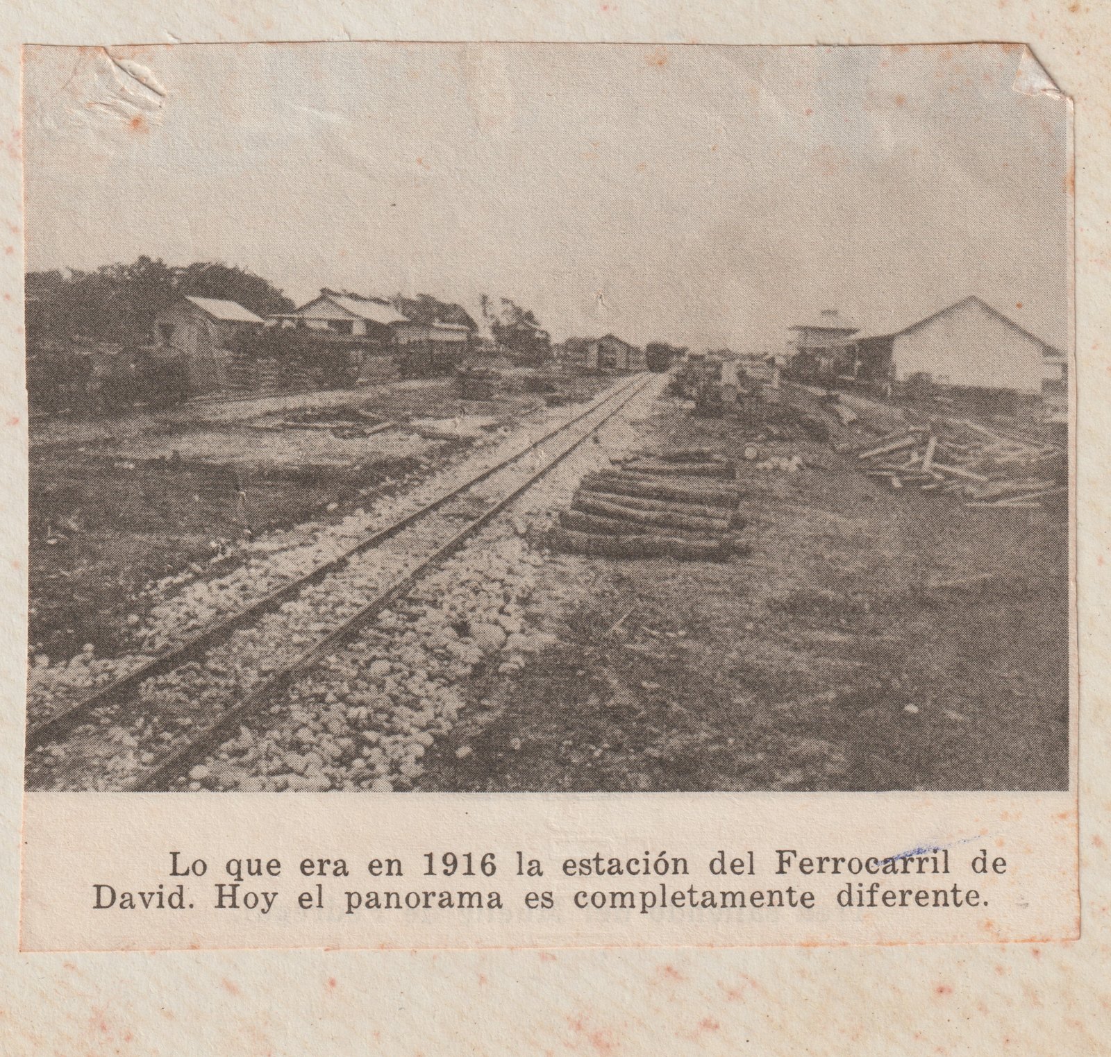Estación del Ferrocarril de David, 1916
