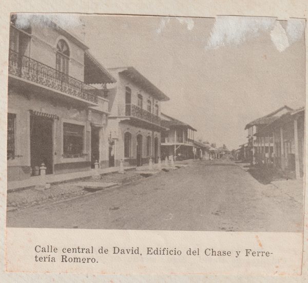 Calle central de David, ciudad cabecera.