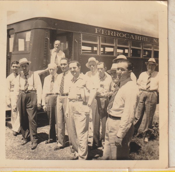 Personal administrativo del Ferrocarril Nacional de Chiriquí.
