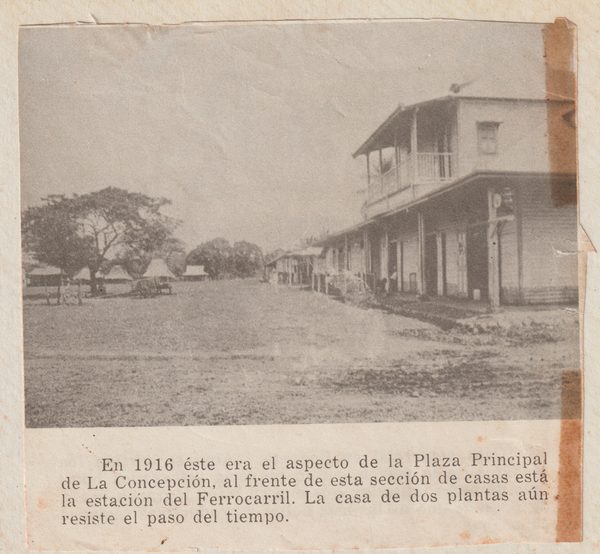 Plaza principal de La Concepción, 1916.