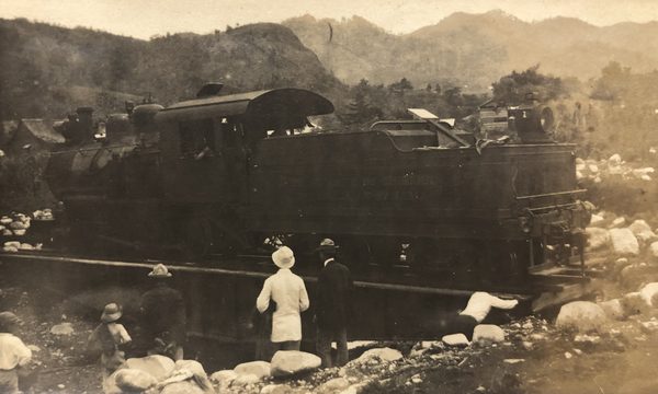 Tornavía en Boquete, 1916 — terminal del ramal de las tierras altas.
